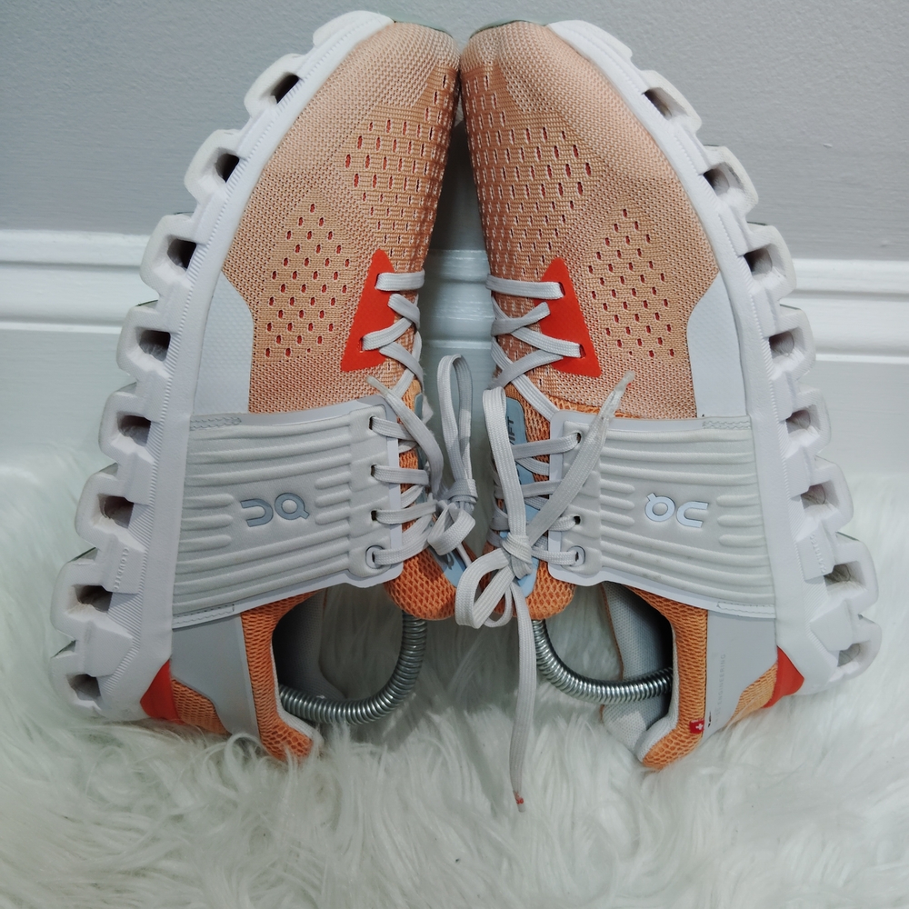 On Cloudswift Running Women's Athletic Shoes - Peach and Gray